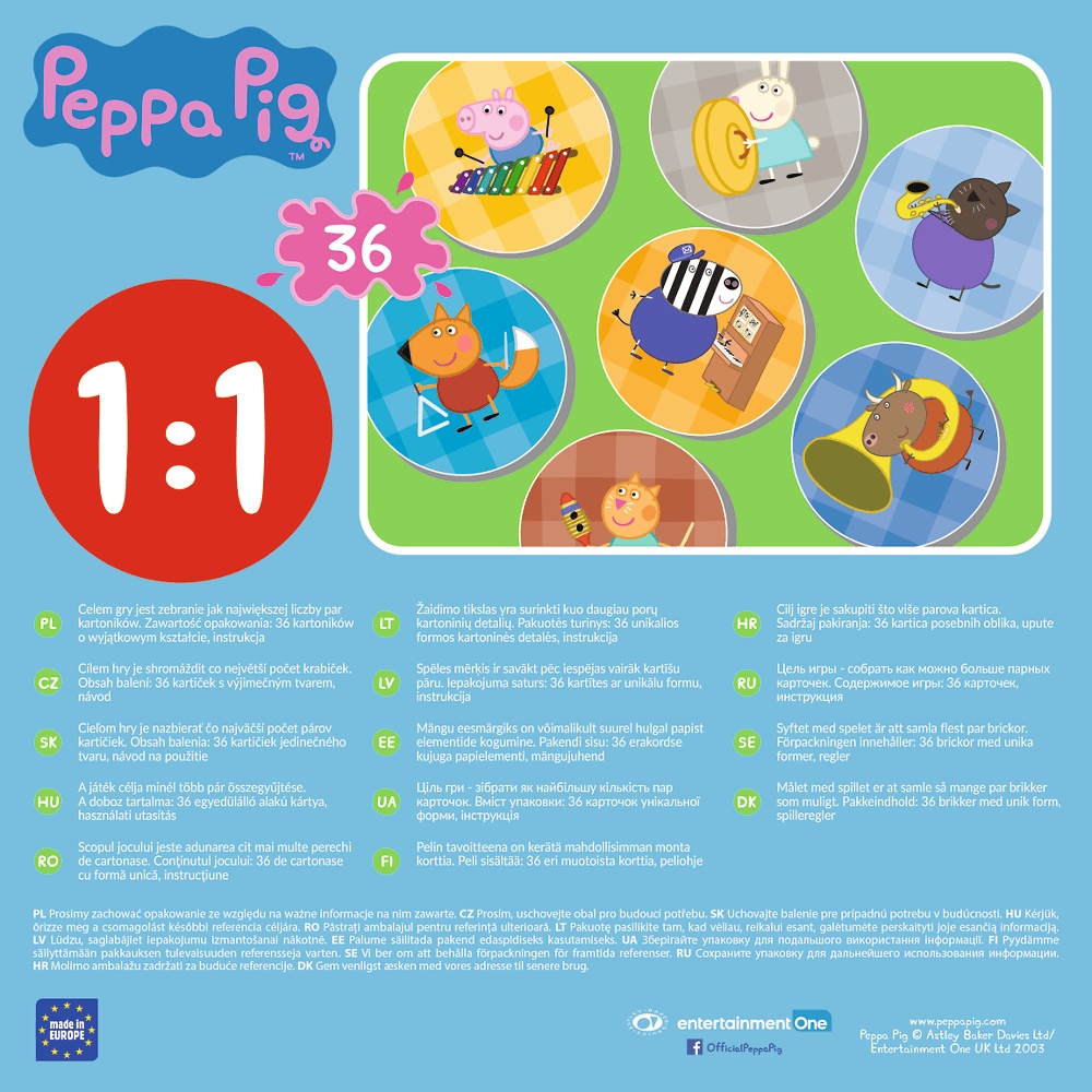 Gra Dla Dzieci Świnka Peppa Memos Peppa