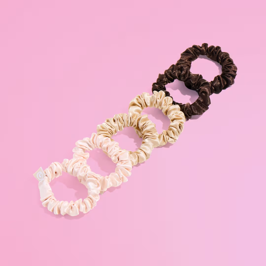 GIMME beauty  Slim Satin Hair Scrunchies