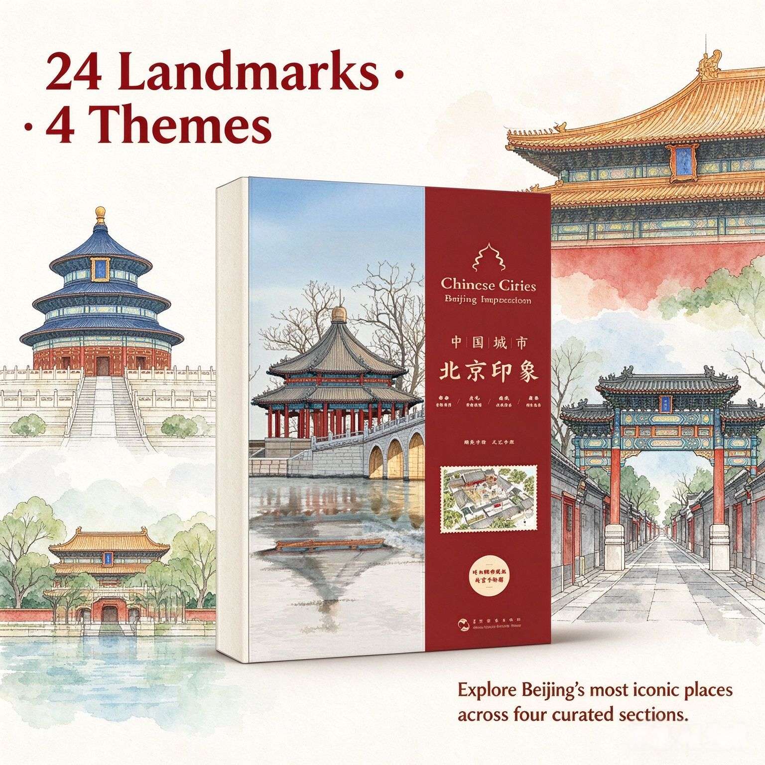 Chinese Cities: Beijing Impressions — A Bilingual Literary Handbook (Hardcover)