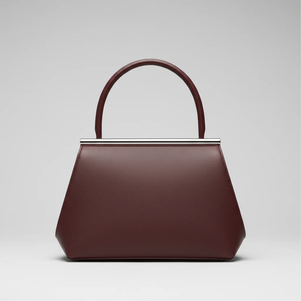 Burgundy Structured Satchel