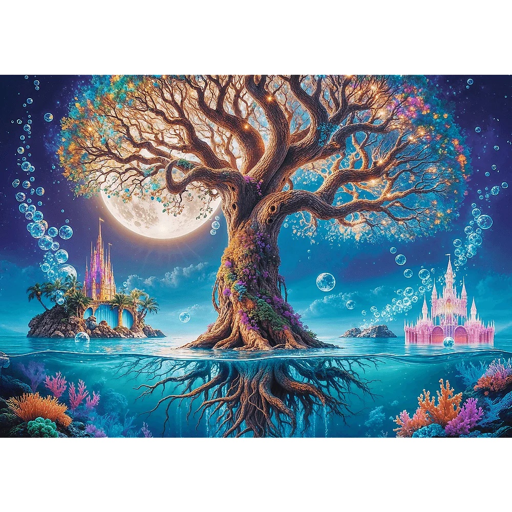 Puzzle 500 El. Premium Plus Quality, Mistrzostwa Europy, Tea Time: Magiczne Drzewo