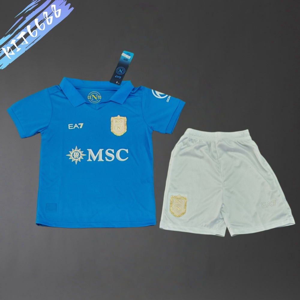 2026/2027 Napoli Home Football Shirt (Kids Kit socks )