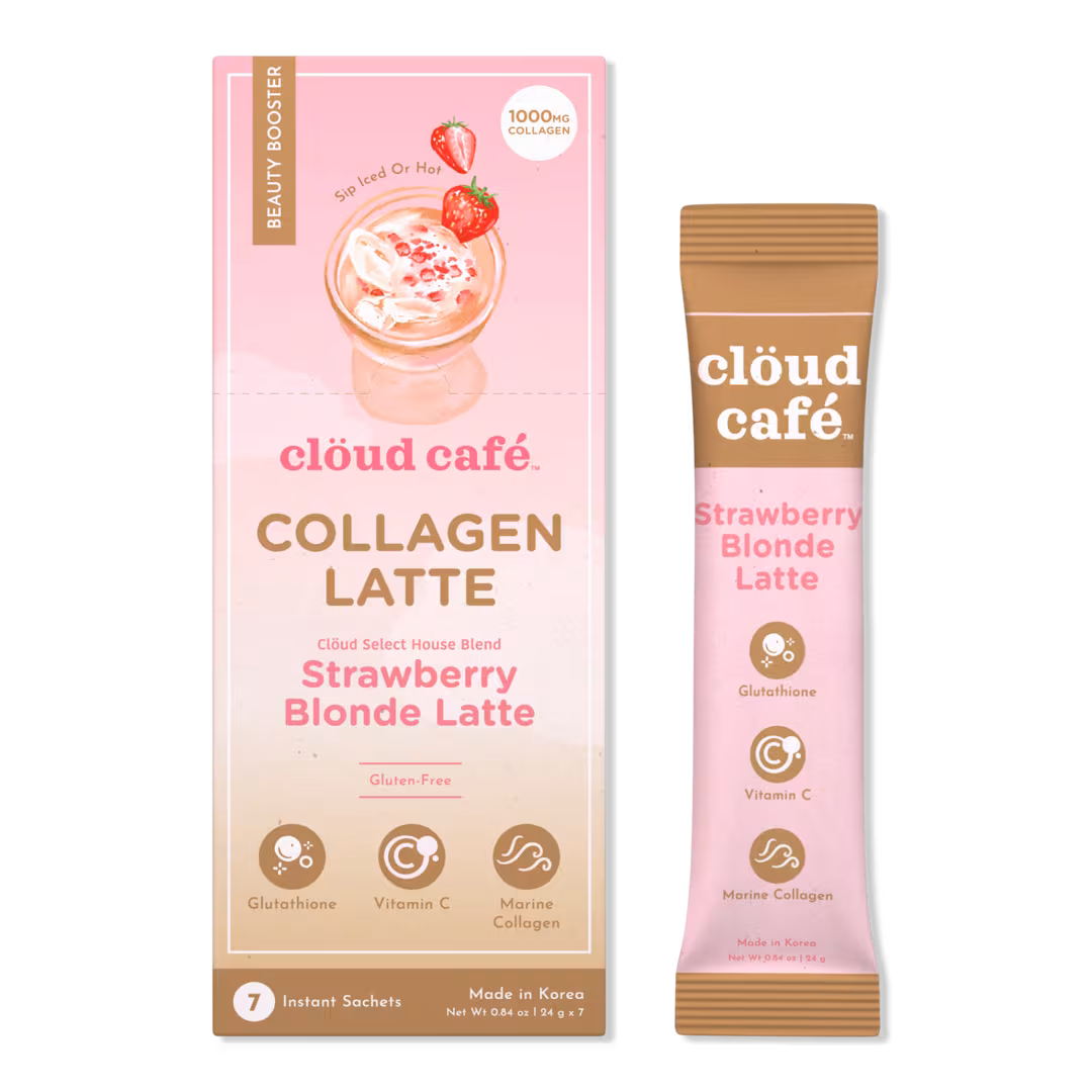 clöud café  Strawberry Blonde Latte Collagen-Infused Beauty Booster