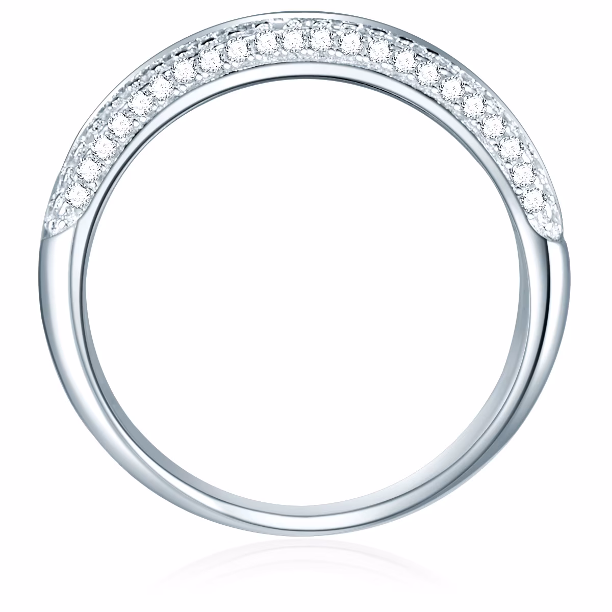 Ring Sterling Silber Zirkonia in Silber