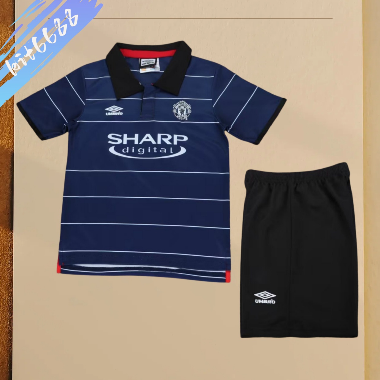 99/00 Manchester United Away Retro Football Shirt ( Kids Kit )