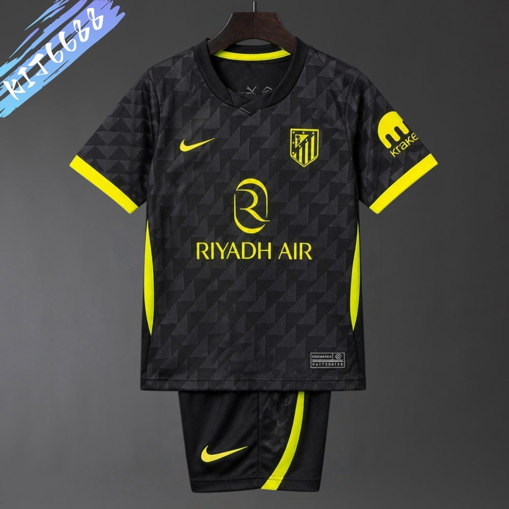 2026/2027 Atletico Madrid Away Football Kids Kit （Adult Kids Kit socks）