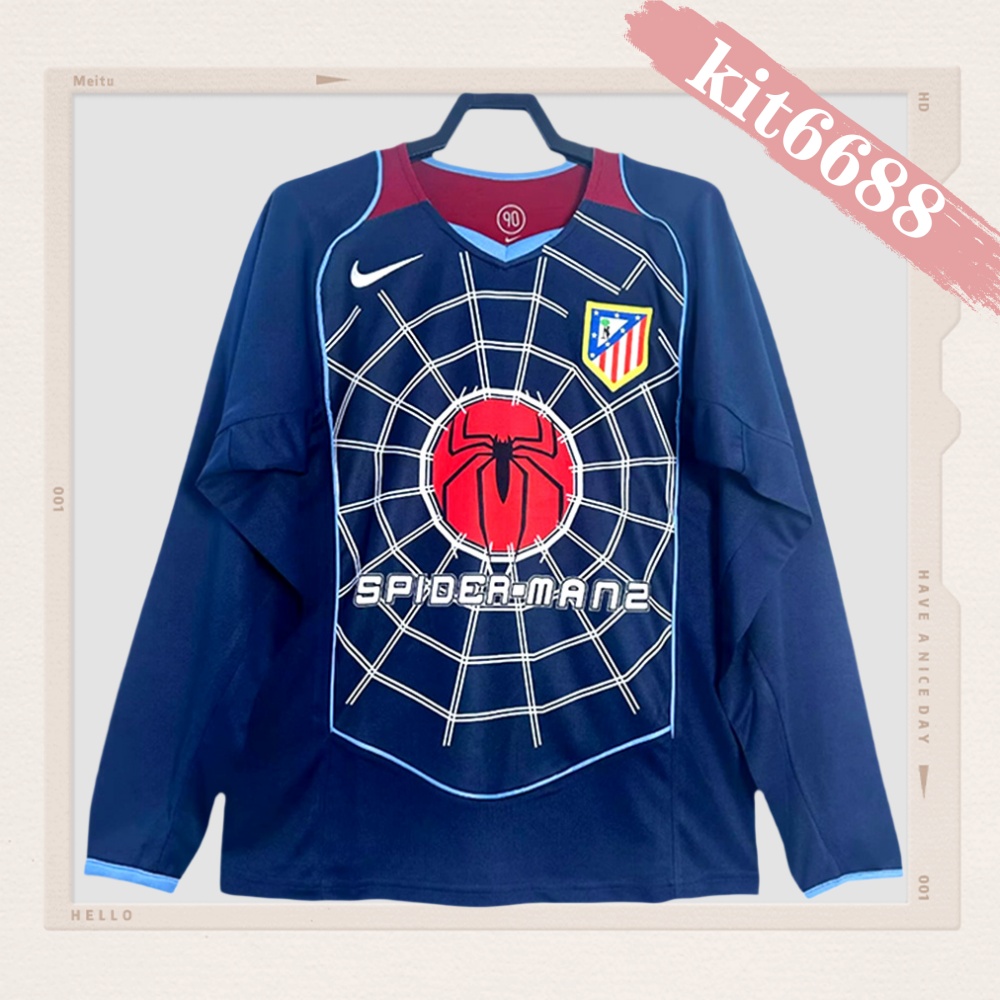 2004/2005 Atletico Madrid Retro Away Long Sleeved Football Shirt