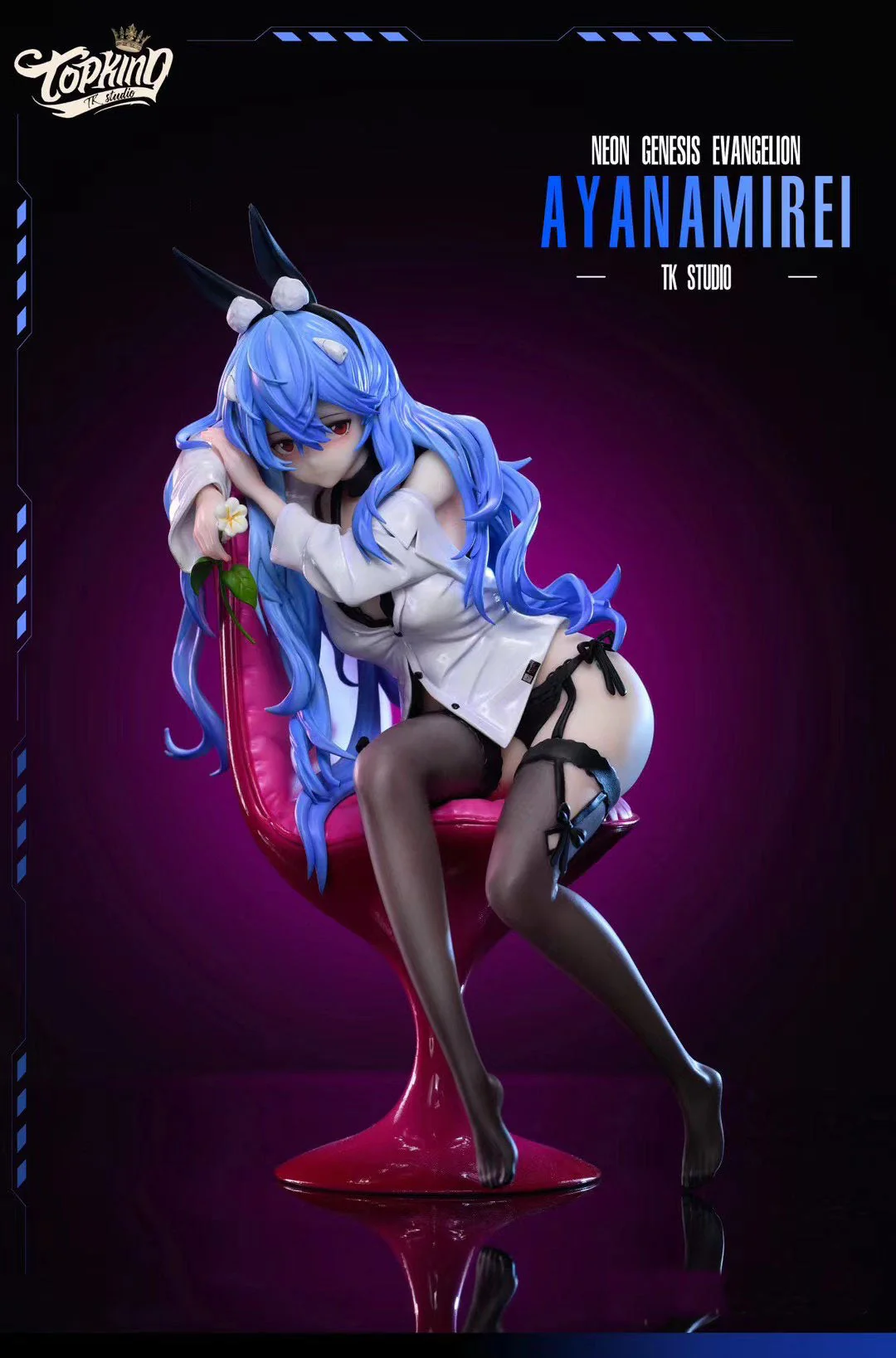 Top King Studio - Long Hair Rei Ayanami | 长发 绫波丽