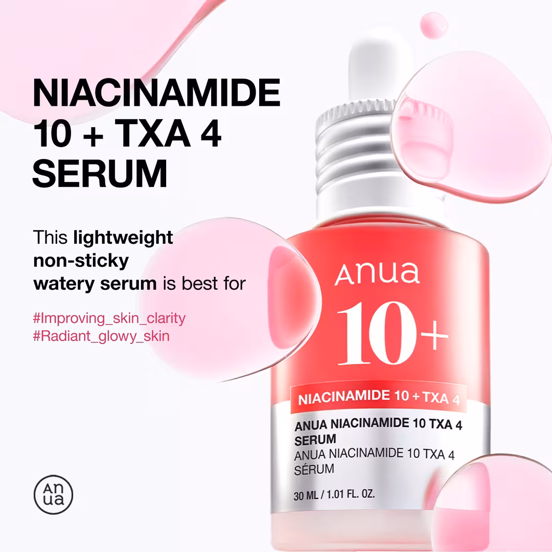 ANUA  Niacinamide 10 TXA 4 Serum for Brightening and Dark Spots