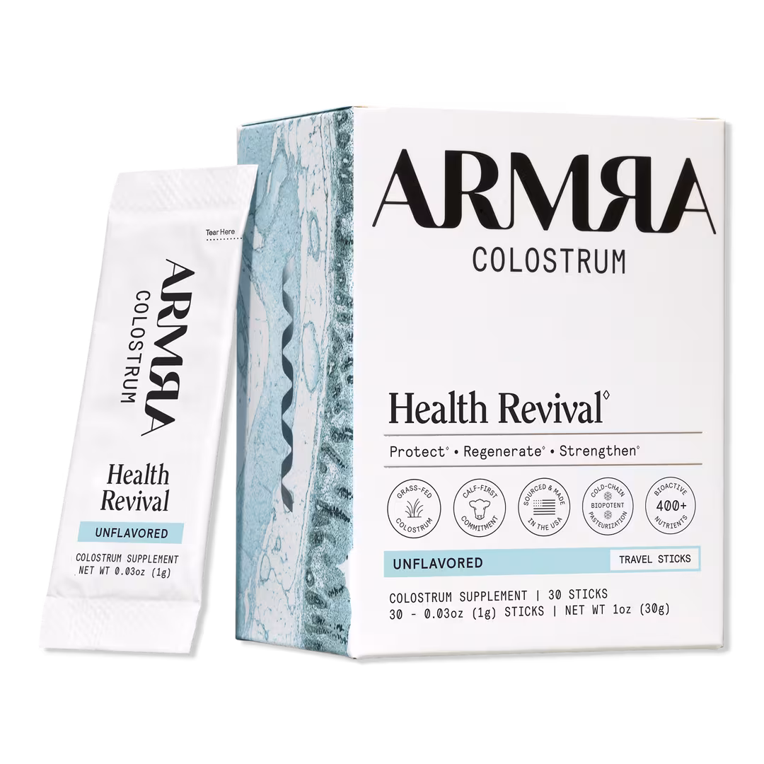 ARMRA Colostrum  Unflavored Health Revival Travel Sticks