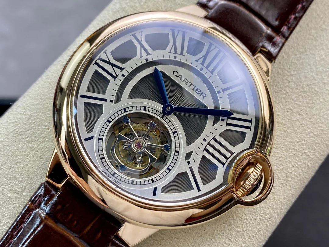 Cartier Watch BALLON BLEU 46 ROSE GOLD CASE TOURBILLON