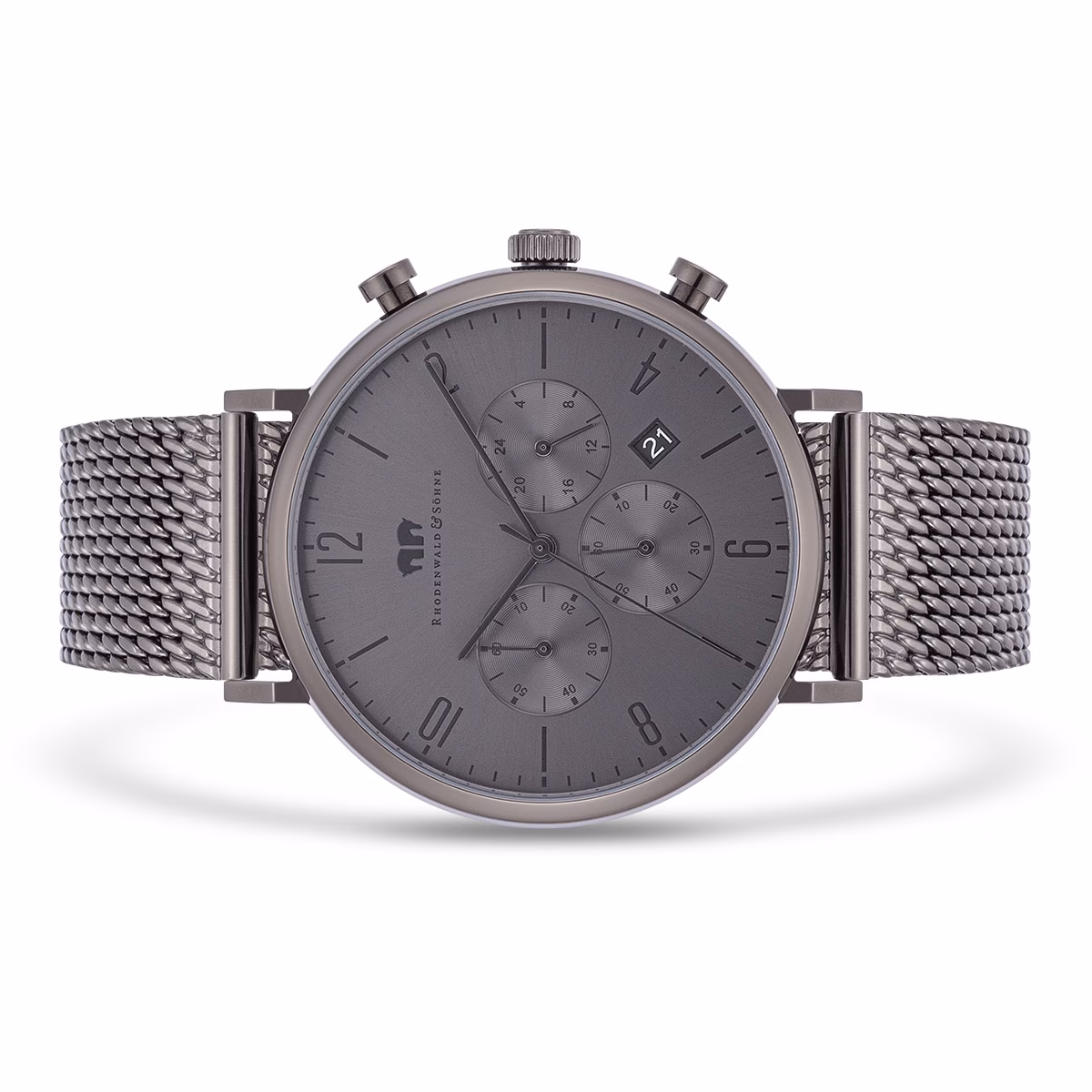 Armband-Uhr Arakon aus Edelstahl in grau
