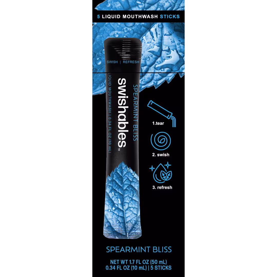 Swishables  Spearmint Bliss Liquid Mouthwash