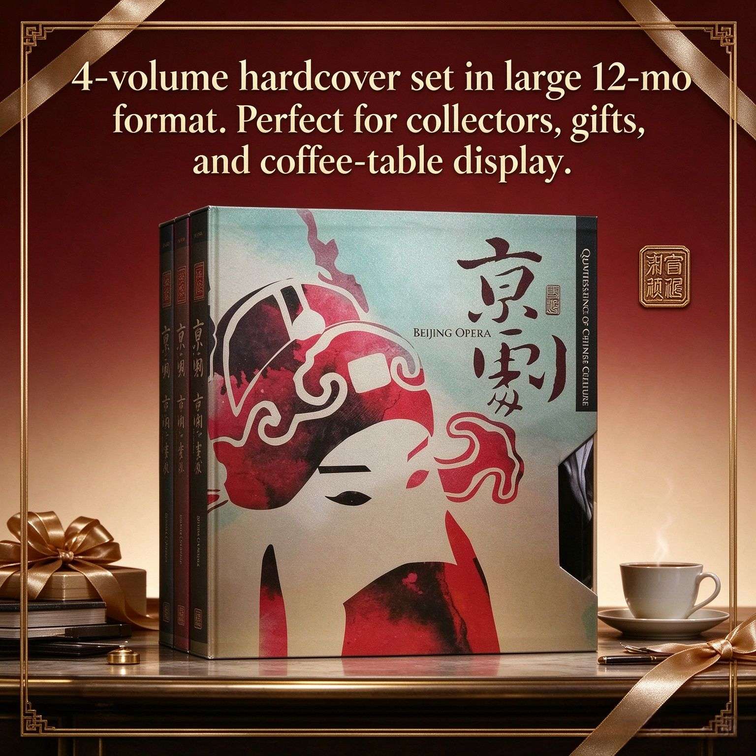 Peking Opera: A Comprehensive Introduction to China‘s National Treasure (Bilingual Chinese-English, 4-Volume Set)