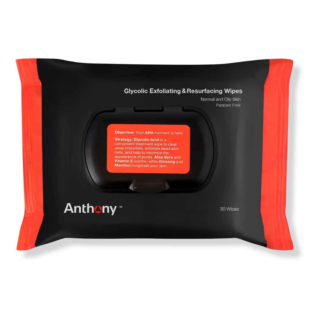 Anthony  Glycolic Exfoliating & Resurfacing Wipes