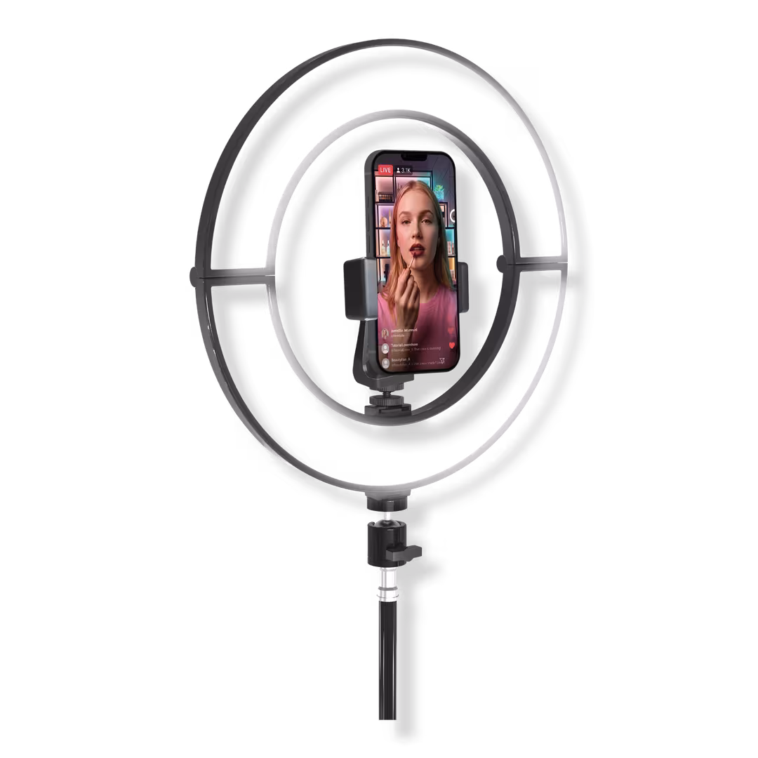 Beauty by Bower  AURAFOLD Foldable Makeup Ring Light with Stand