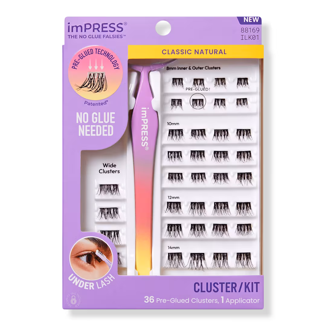 Kiss  imPRESS Pre-Glued Lash Clusters Kit