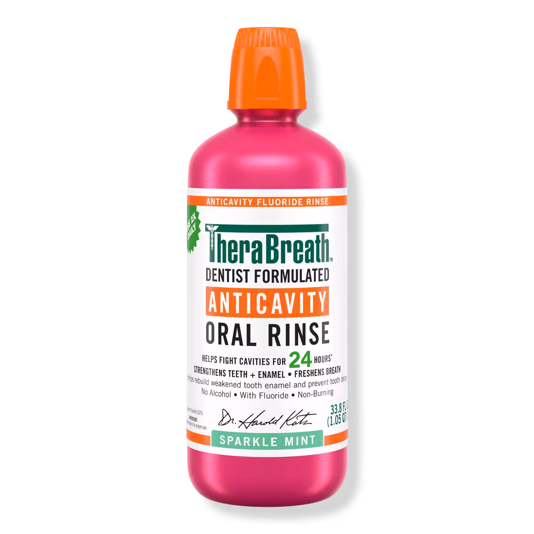TheraBreath  Anticavity Fluoride Oral Rinse Sparkle Mint