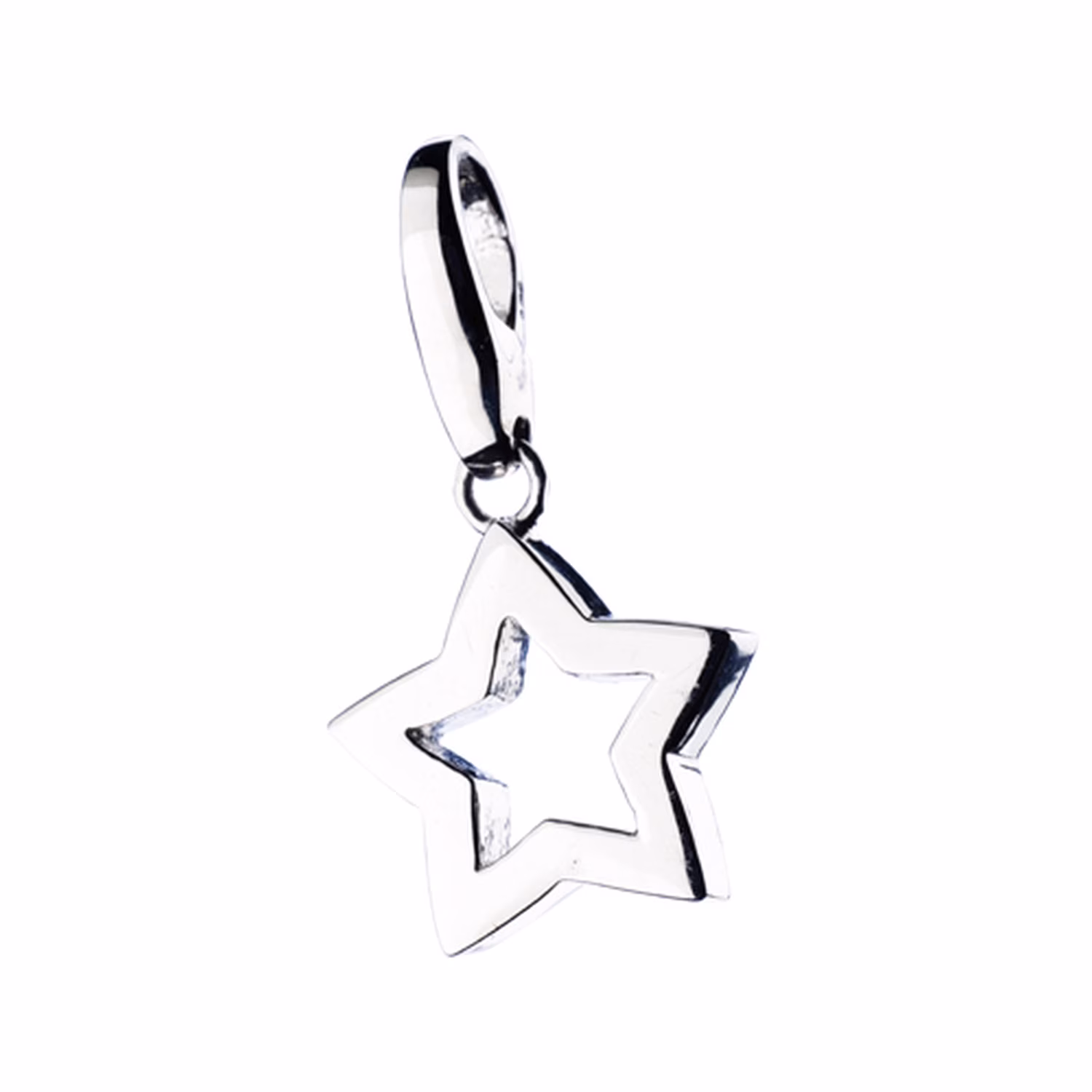 Charm Stern durchbrochen, Silber 925