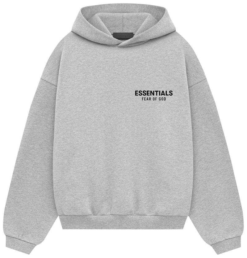 Kids Hoodie Fleece Light Heather Grey
