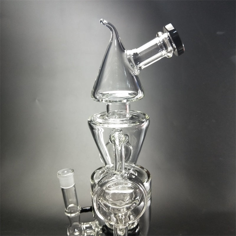 15 Triangle Recycler Glass Bong