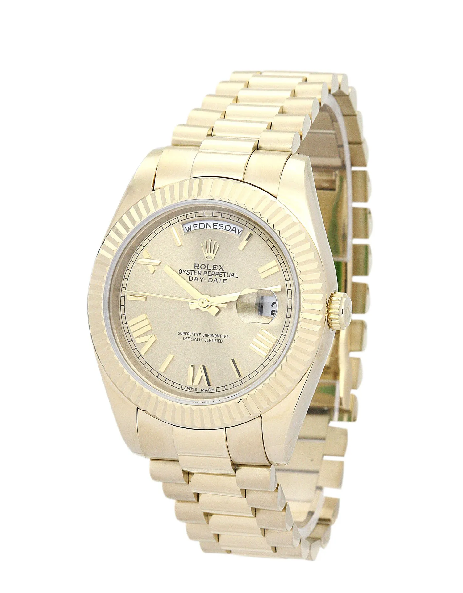 Rolex Day-Date II Gold Dial 218238