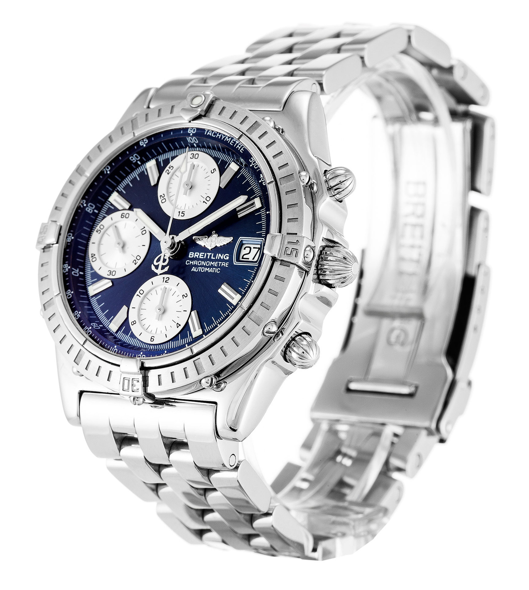 Replica Breitling Chronomat Blue Dial Stick Markers A13352