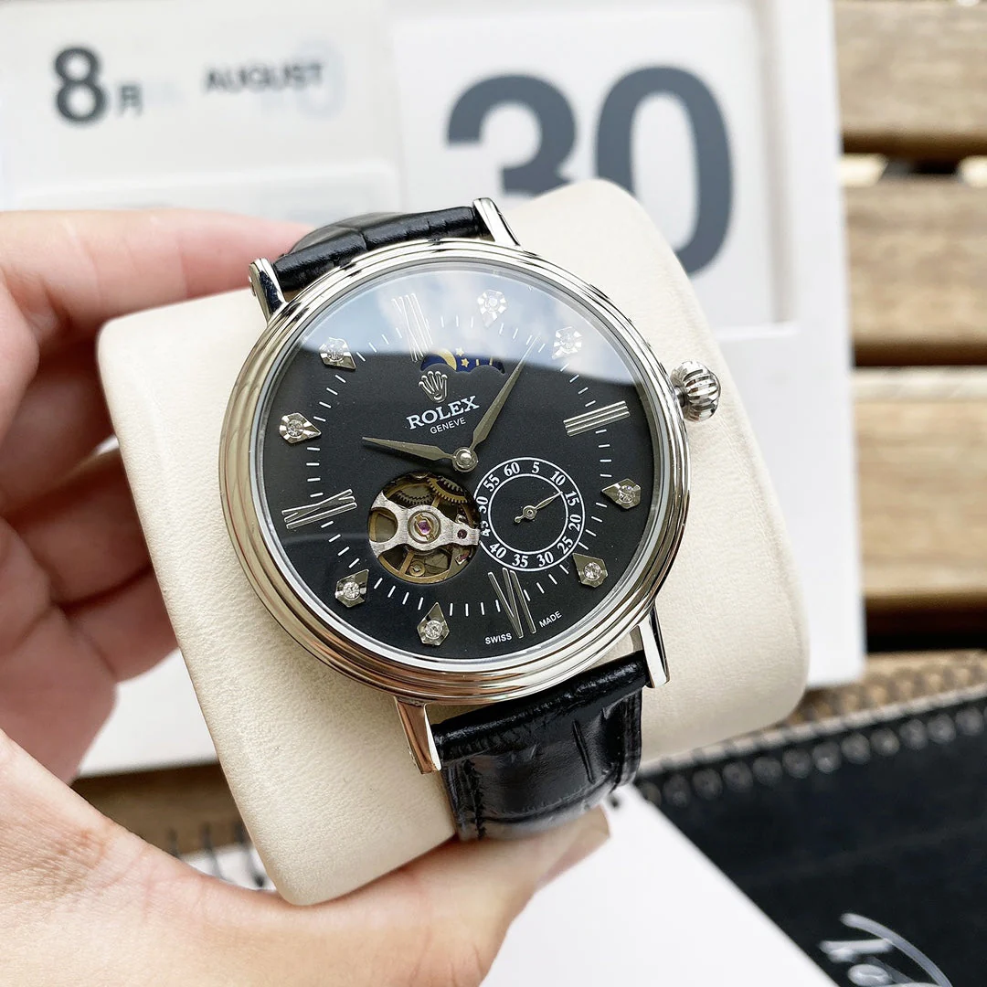 Rolex Watch GENEVE 40MM CELLINI CASUAL LEATHER