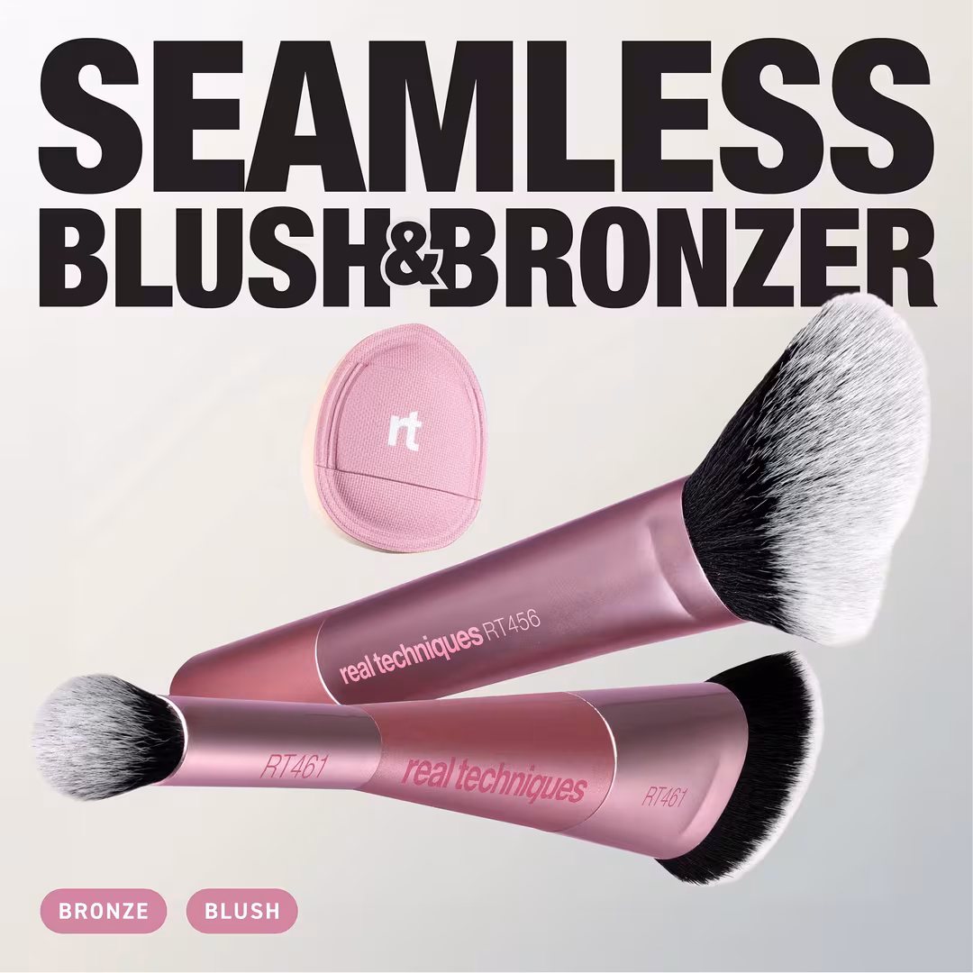 Real Techniques  Cheeky Trio Makeup Brush & Sponge Set
