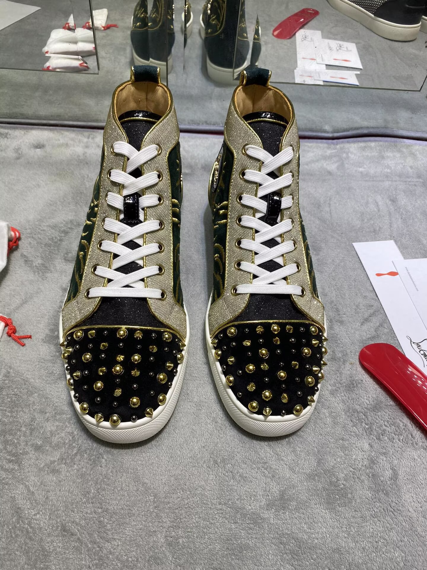 Christian Louboutin Red bottom High-Top - CCSHOES