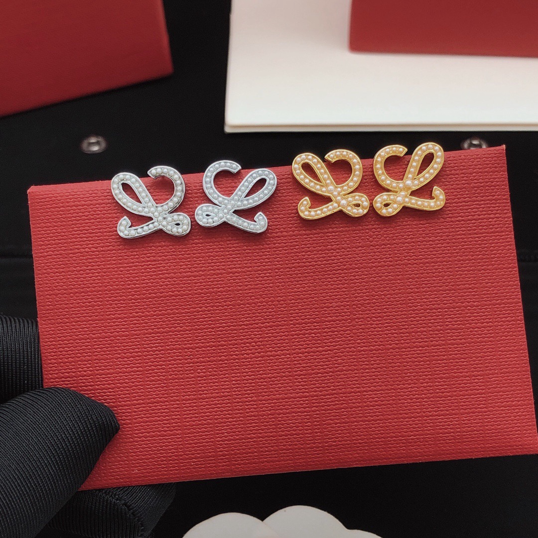 Loewe Cut-Out Logo Earrings