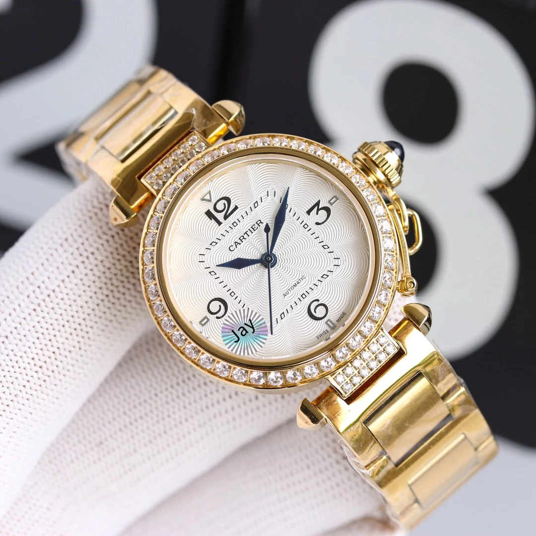 Cartier Watch PASHA DE CARTIER 32MM AUTOMATIC GOLD CASE