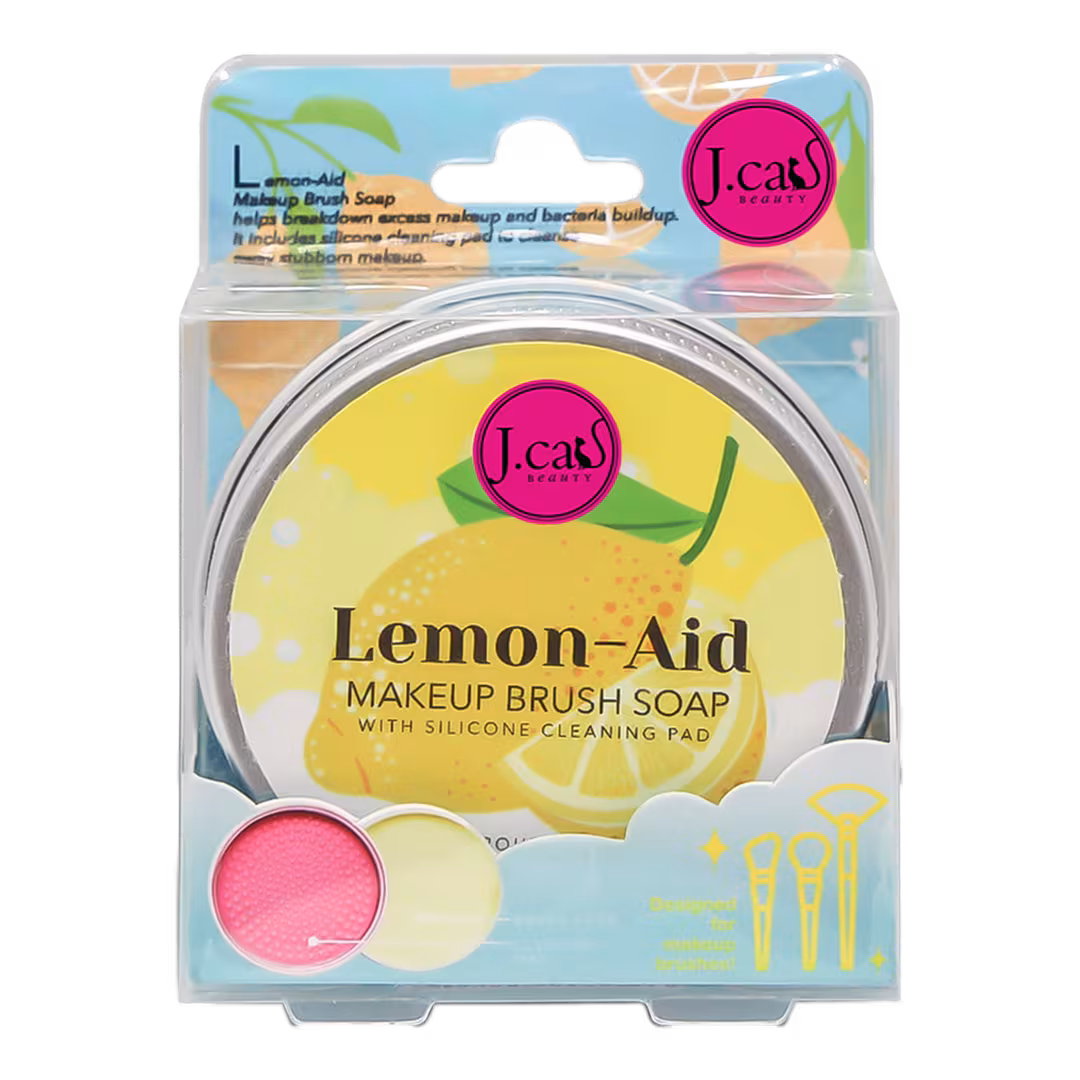 J.Cat Beauty  Lemon-Aid Makeup Brush Soap