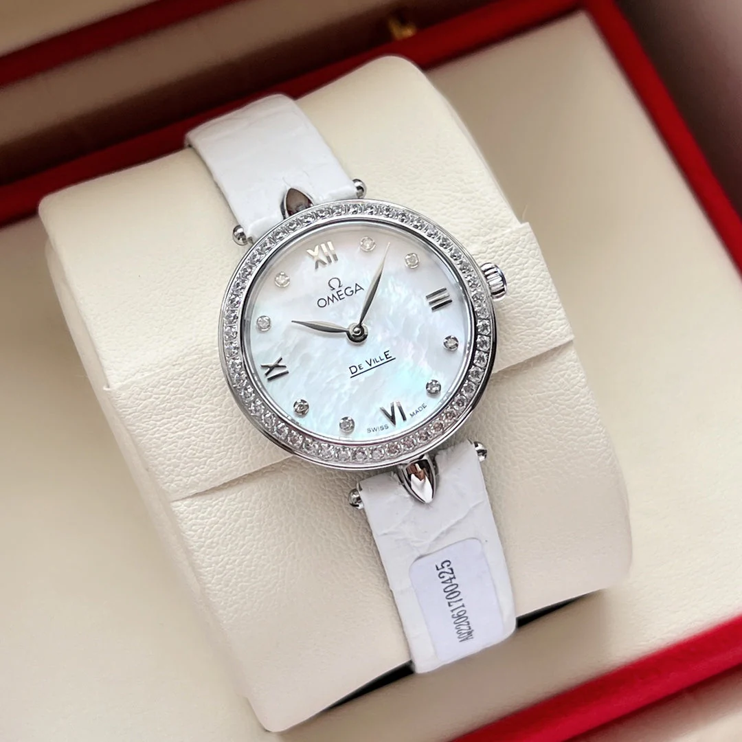Omega Watch De Ville 27.4mm Silver Mop Pearl Dial