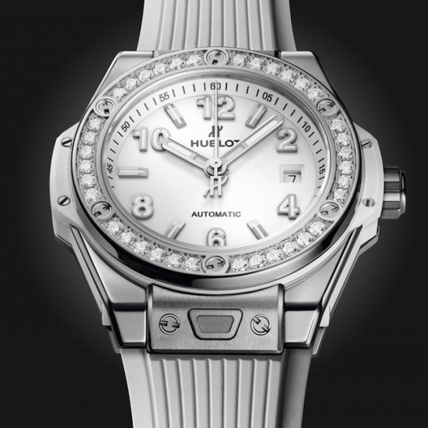 Replica Hublot Big Bang Women Automatic White Rubber Watch 485.SE.2010.RW.1204