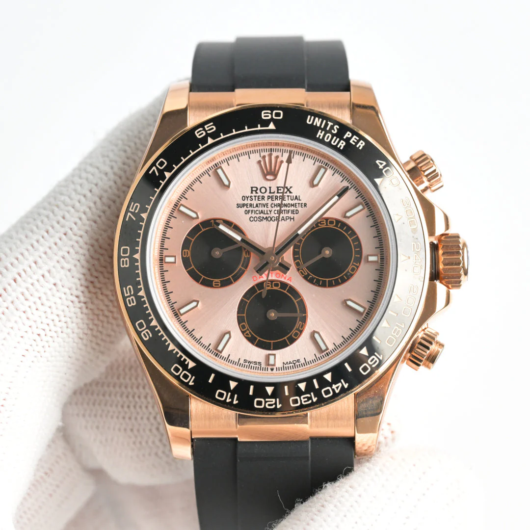 Rolex Watch Daytona 40mm Pink Gold Black