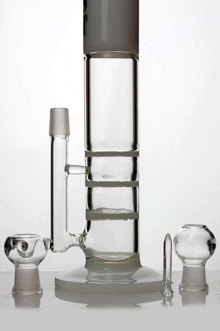 13 Ghost 2-in-1 Triple Flat Honeycomb Bong