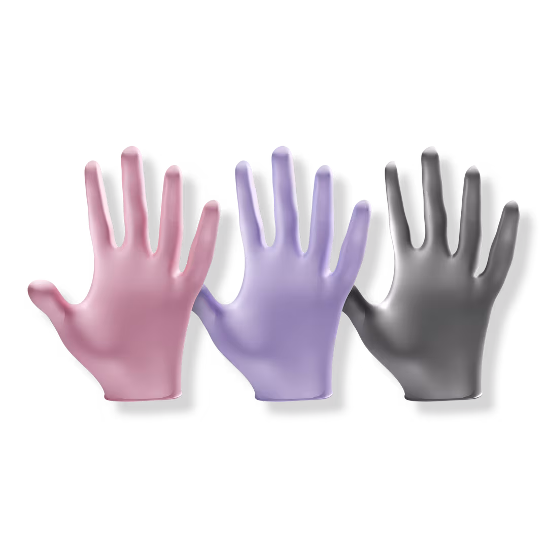 L3VEL3  Nitrile Disposable 3 Boxes Pearl Powder-Free Gloves
