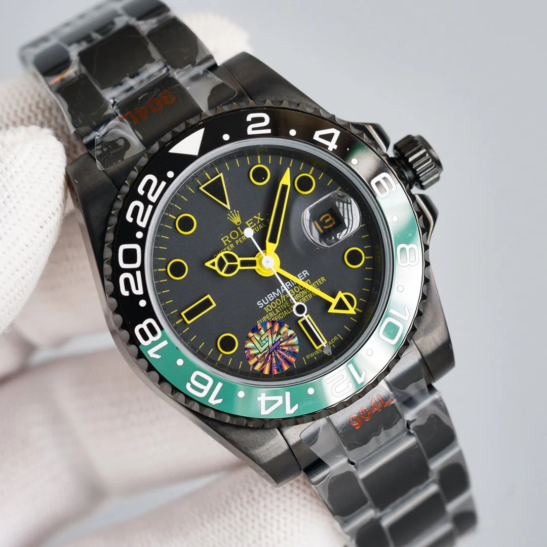 Rolex Watch GMT-MASTER II CUSTOM GREEN BLACK BEZEL