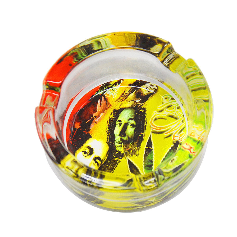 Marijuana Leaf Glass Ashtray (Random Pattern)