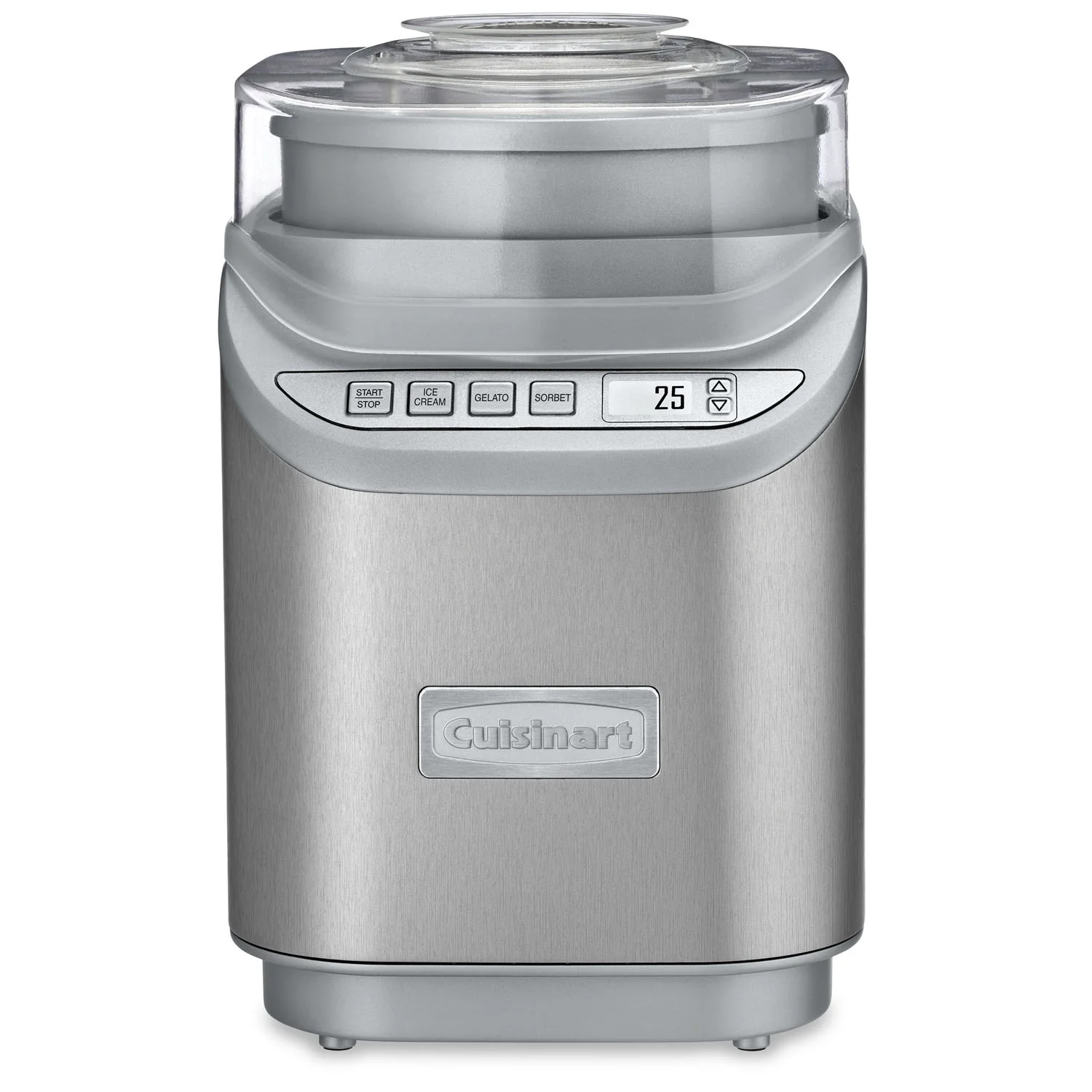 Cuisinart ICE-70 Electronic Ice Cream Maker, Brushed Chrome + Smart Stick Hand Blender