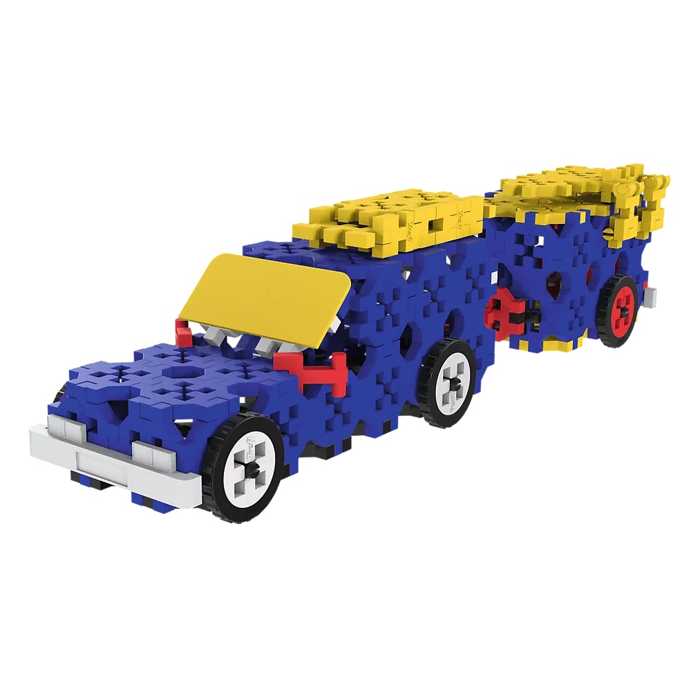 Zestaw Klocków Connect 3W1: Pojazdy Budowlane / Suv Z Przyczepą