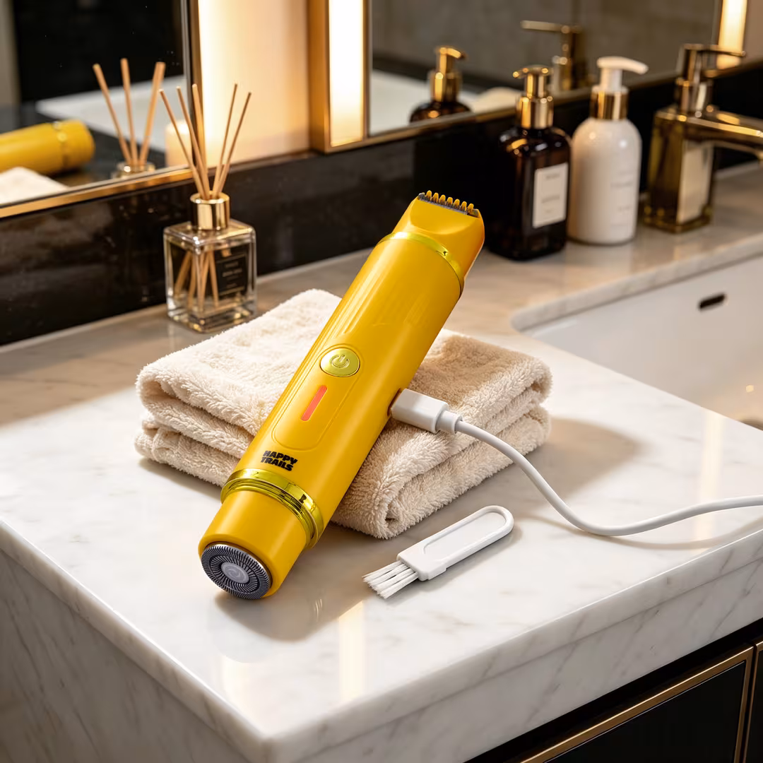 Happy Trails  The Double Trouble All-Over Trimmer and Rotary Shaver