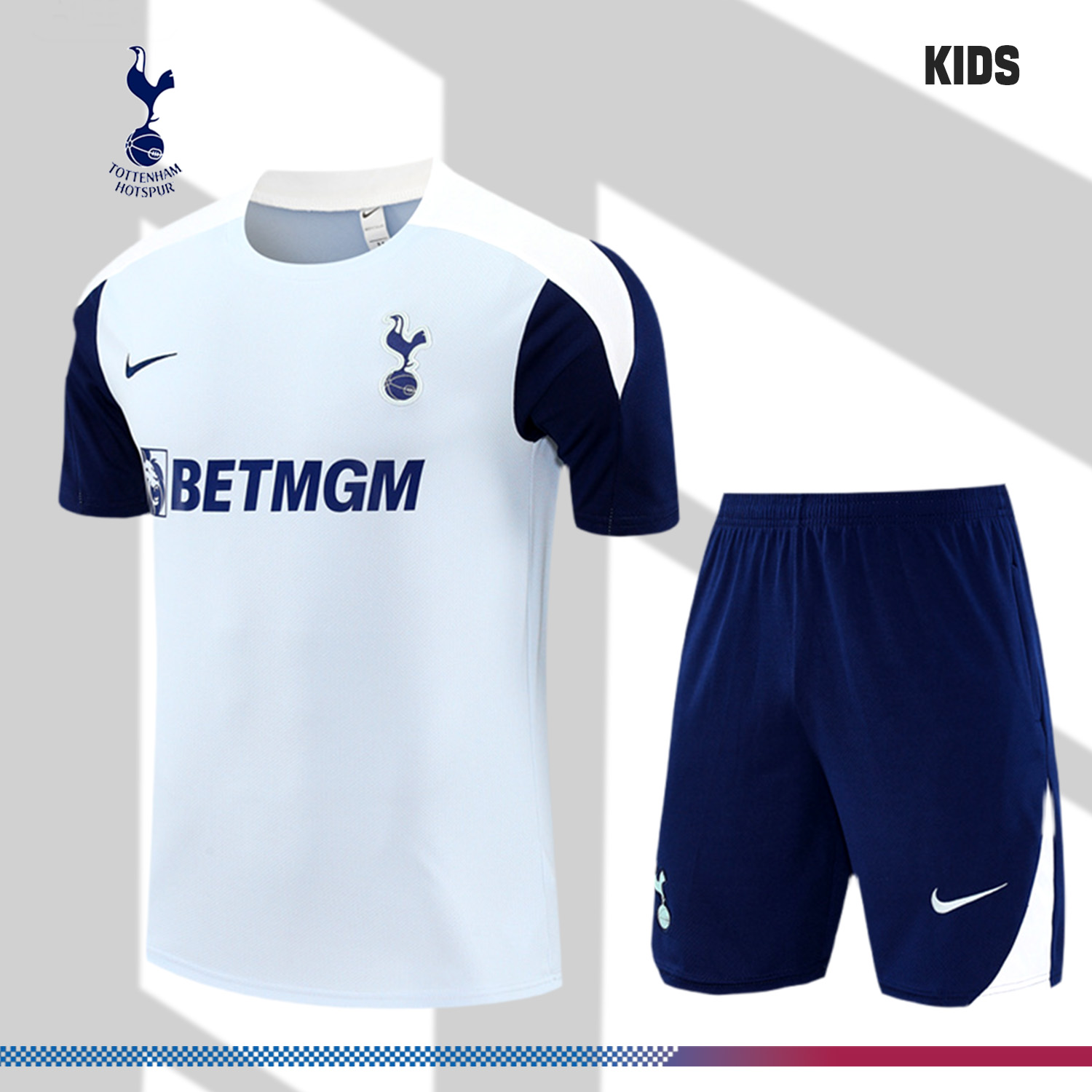 2025/2026 Tottenham Short Sleeve Training Jersey for Kids (Kids Kit)