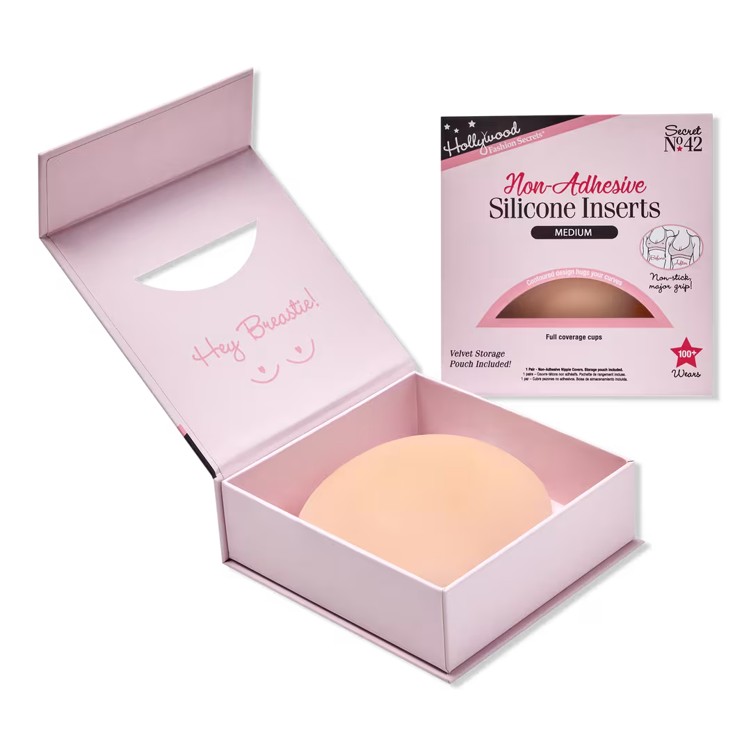 Hollywood Fashion Secrets  Non-Adhesive Silicone Inserts, Nipple Concealers