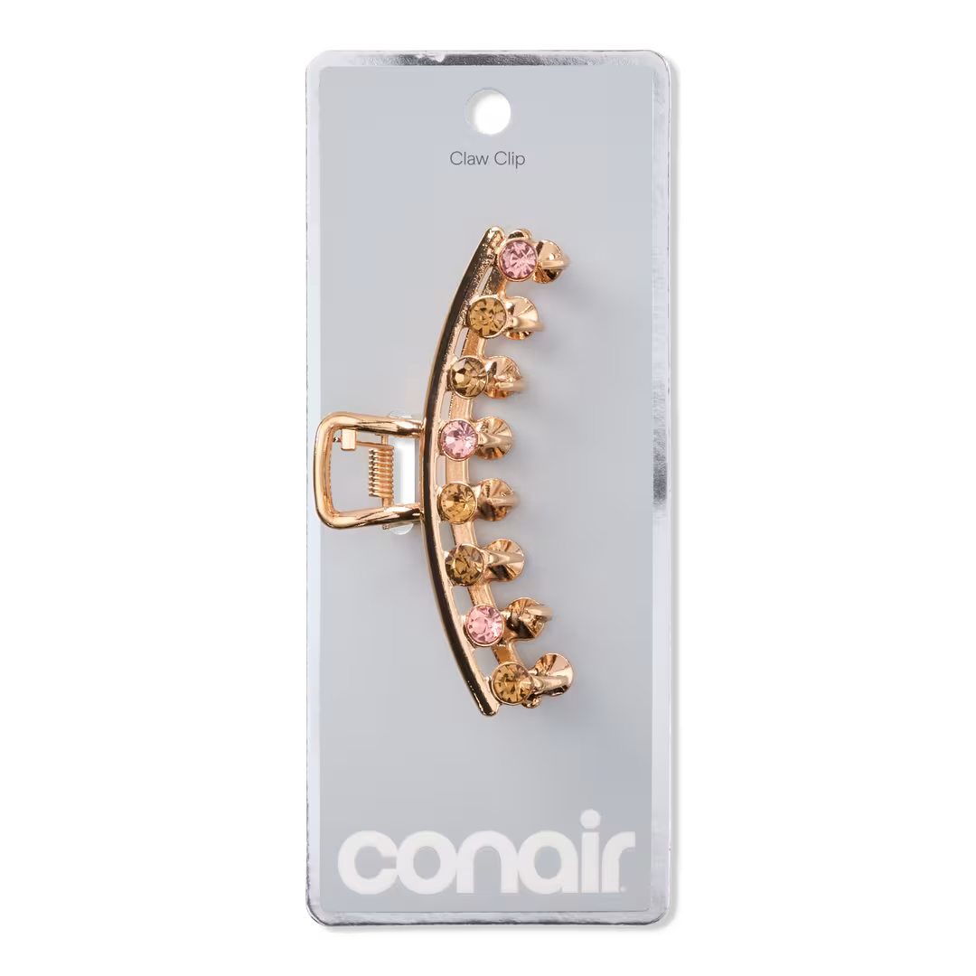Conair Accessories  Metal Claw Clip with Multi-Color Stones
