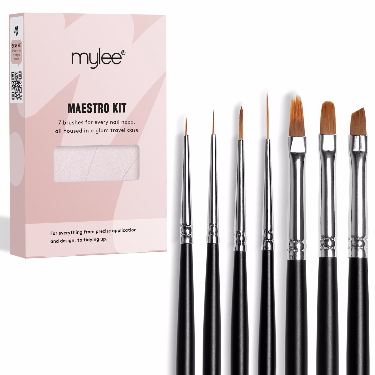 Maestro Kit - 7 Essential Nail Art Brushes