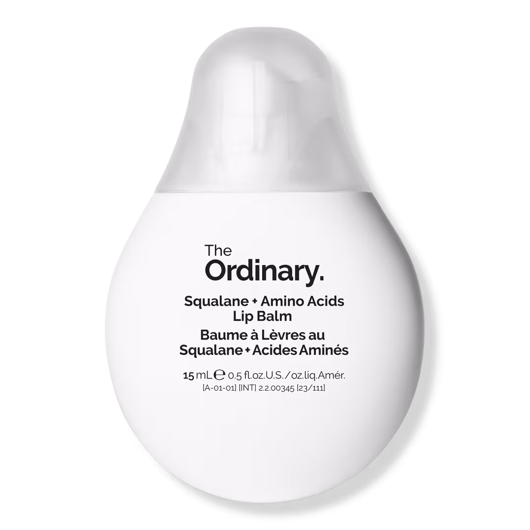 The Ordinary  Squalane + Amino Acids Hydrating Lip Balm for Lips, Elbows, and Cuticles