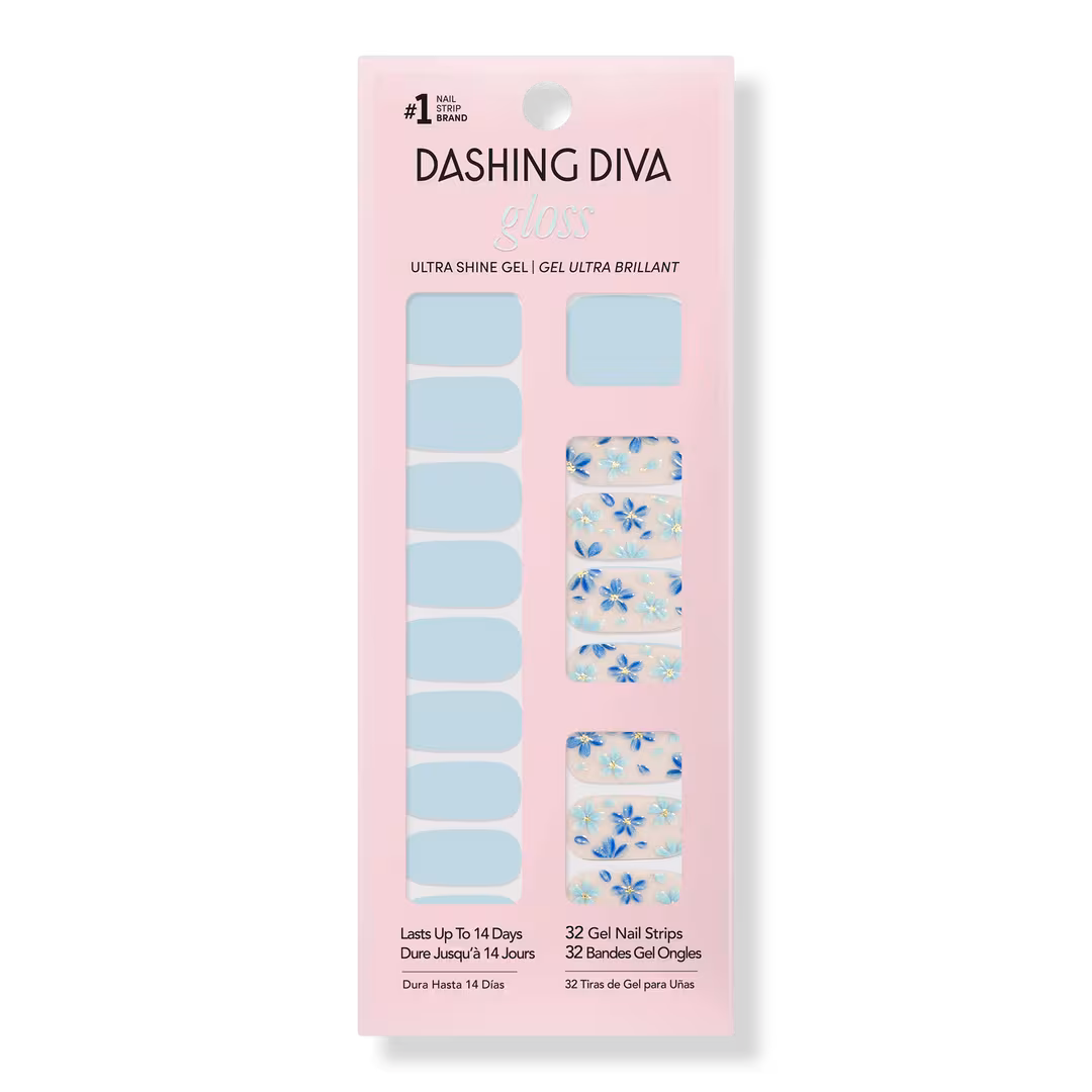 Dashing Diva  GLOSS, Gel Nail Polish Strips, June Bloom