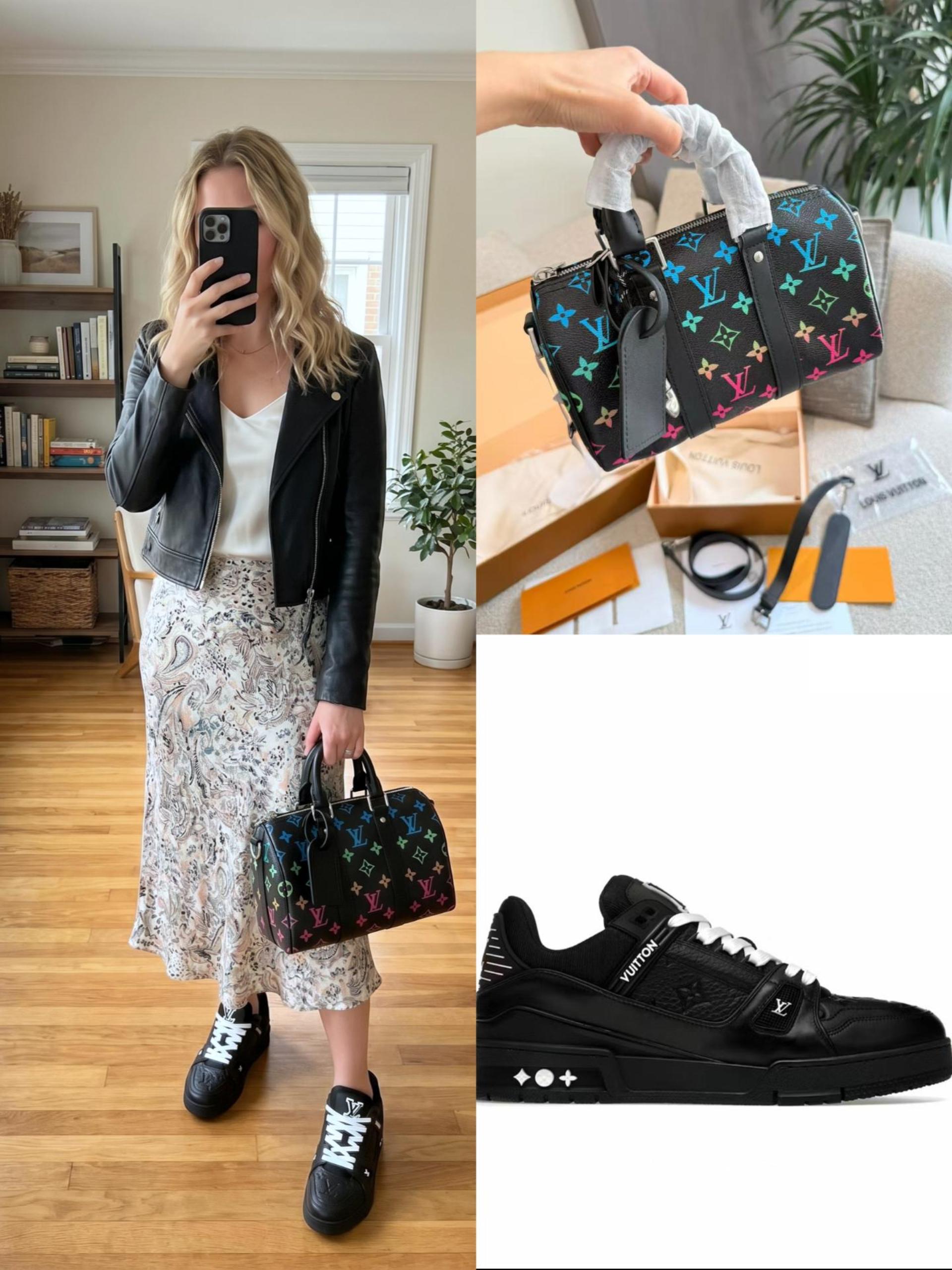 LV Shoes & Bag Set